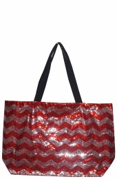 Sequin Tote Bag-ZIQ678/RED